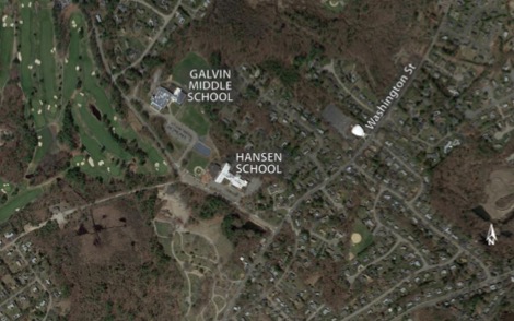 Hansen Elementary School Neighborhood
This figure is an aerial photo showing the Hansen Elementary School and its nearby neighborhood

